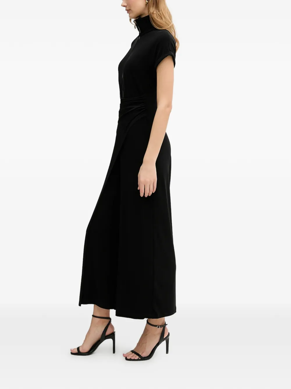  Joseph Ribkoff Zip High-neck Jumpsuit - Black 