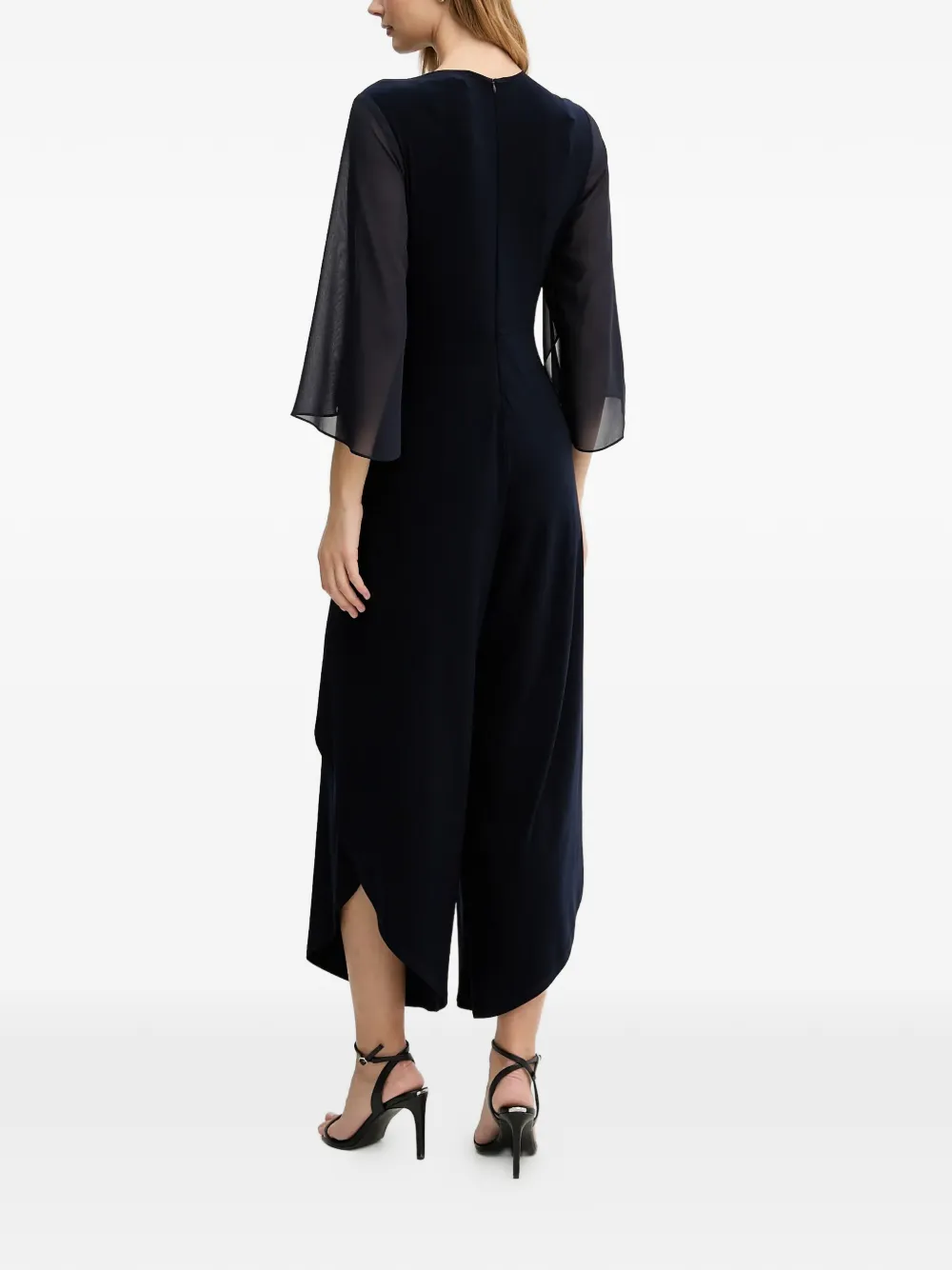Joseph Ribkoff Jumpsuit met chiffon mouwen Zwart