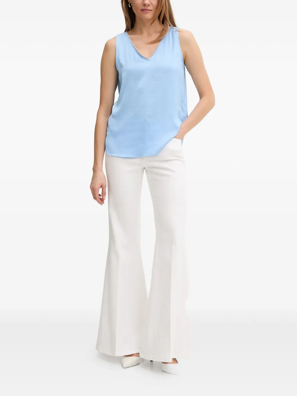 Joseph Ribkoff Top met V-hals Blauw