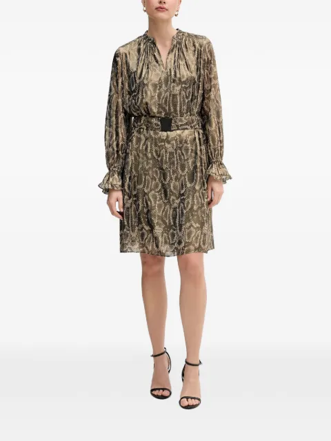 Marc Aurel vestido corto con estampado de piel de serpiente