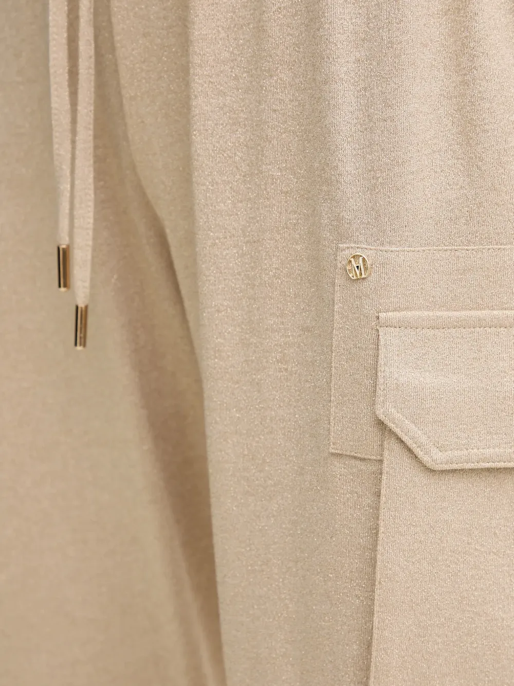 Marc Aurel Broek met trekkoord Beige