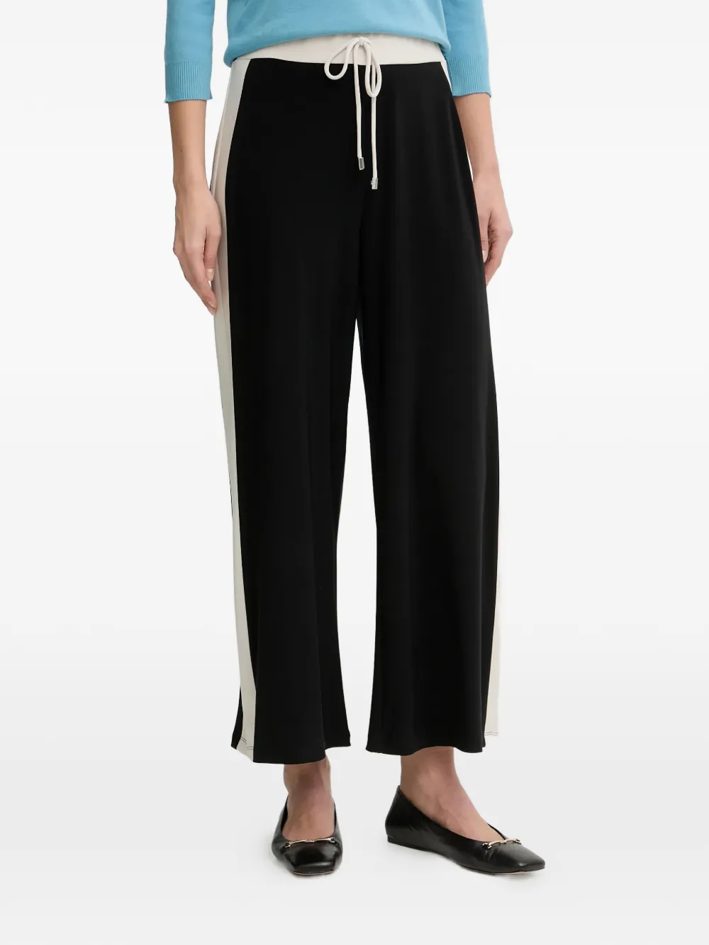 Joseph Ribkoff stripe wide-leg trousers - Schwarz