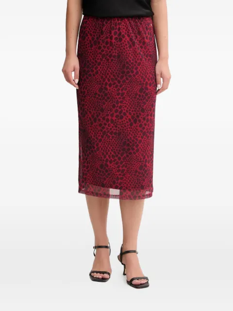 Marc Aurel patterned midi skirt