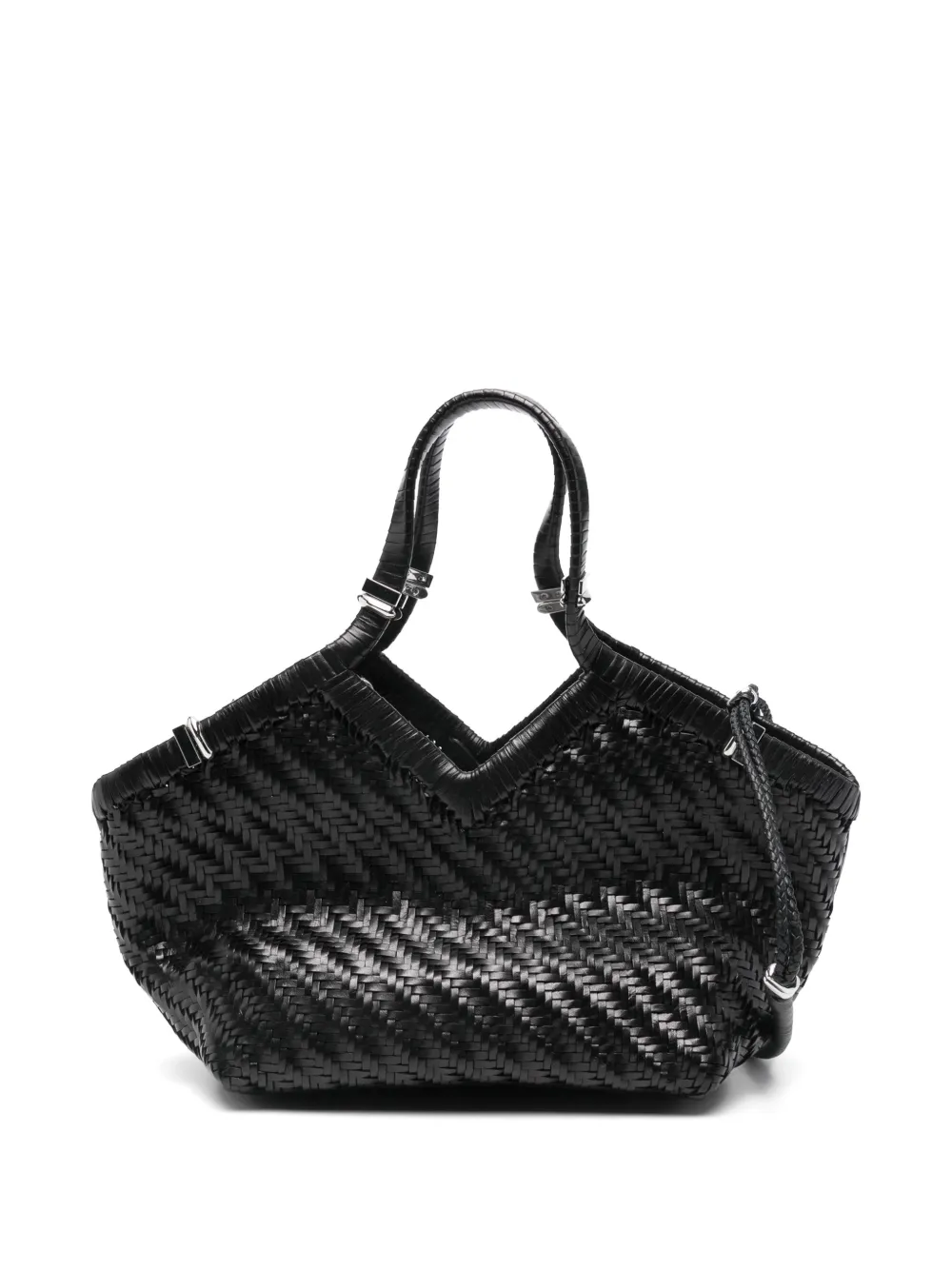 Benedetta Bruzziches small Usha leather tote bag - Nero