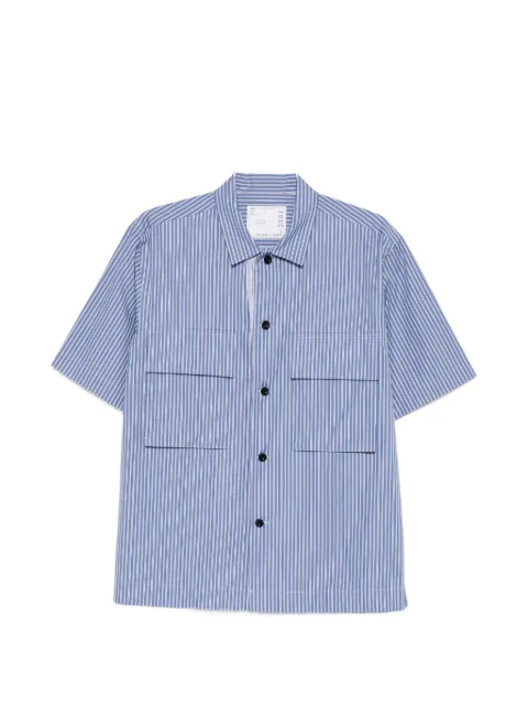 sacai pocket striped shirt