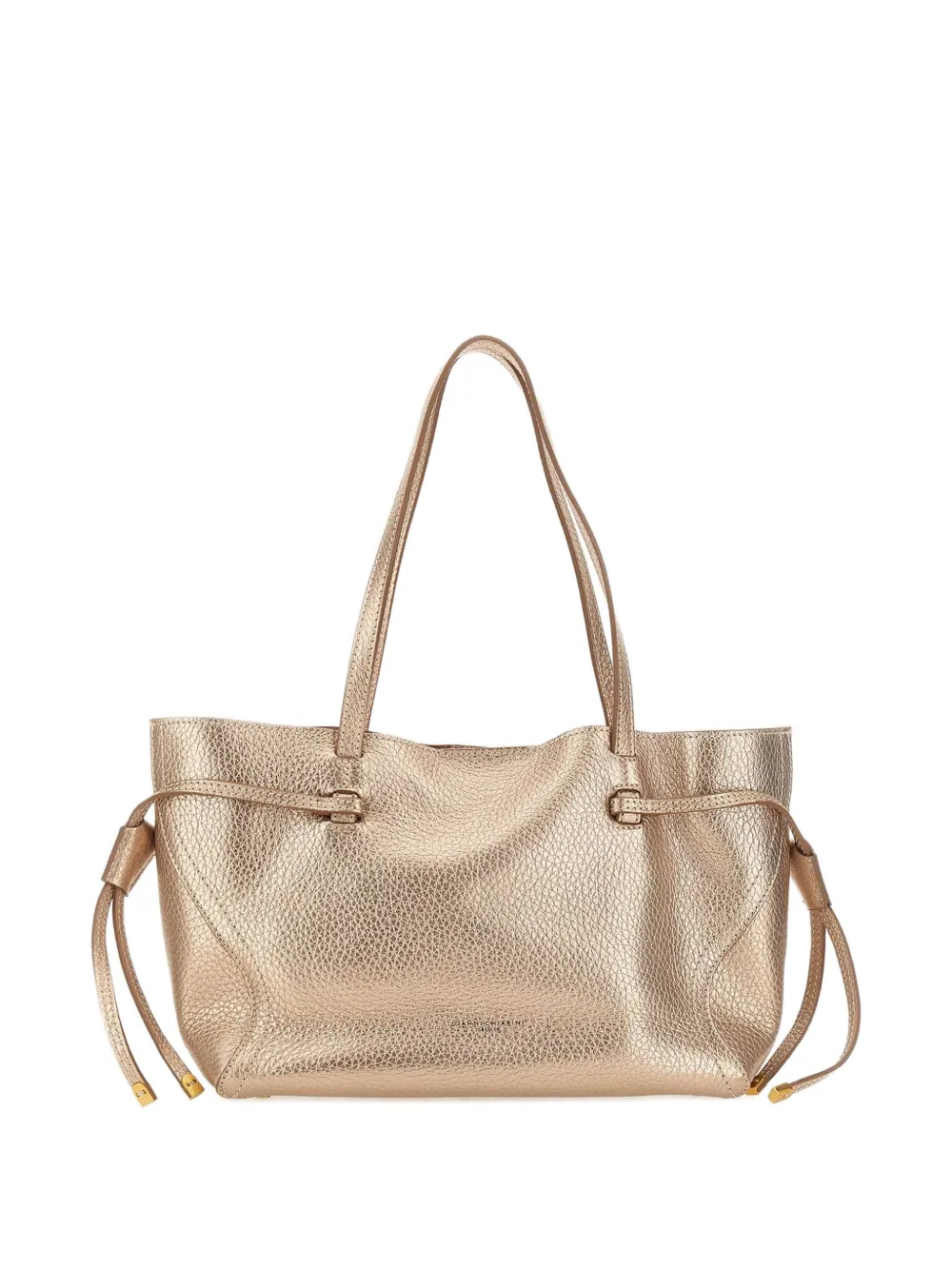 GIANNI CHIARINI hammered drawstring shoulder bag - Rosa