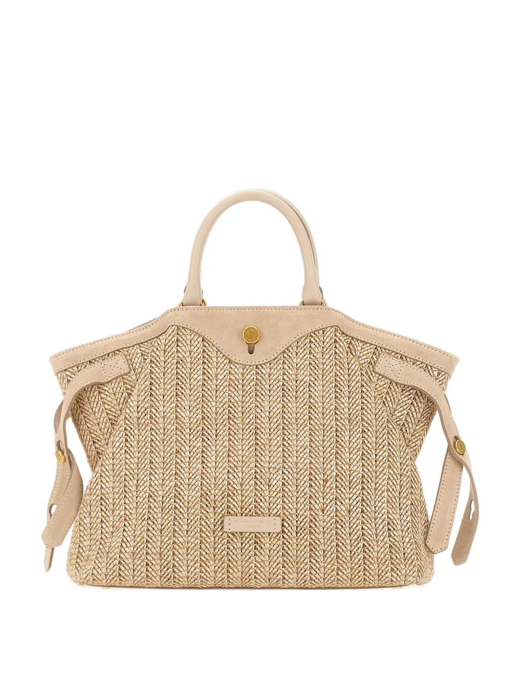 GIANNI CHIARINI Claudette woven leather tote bag - Toni neutri