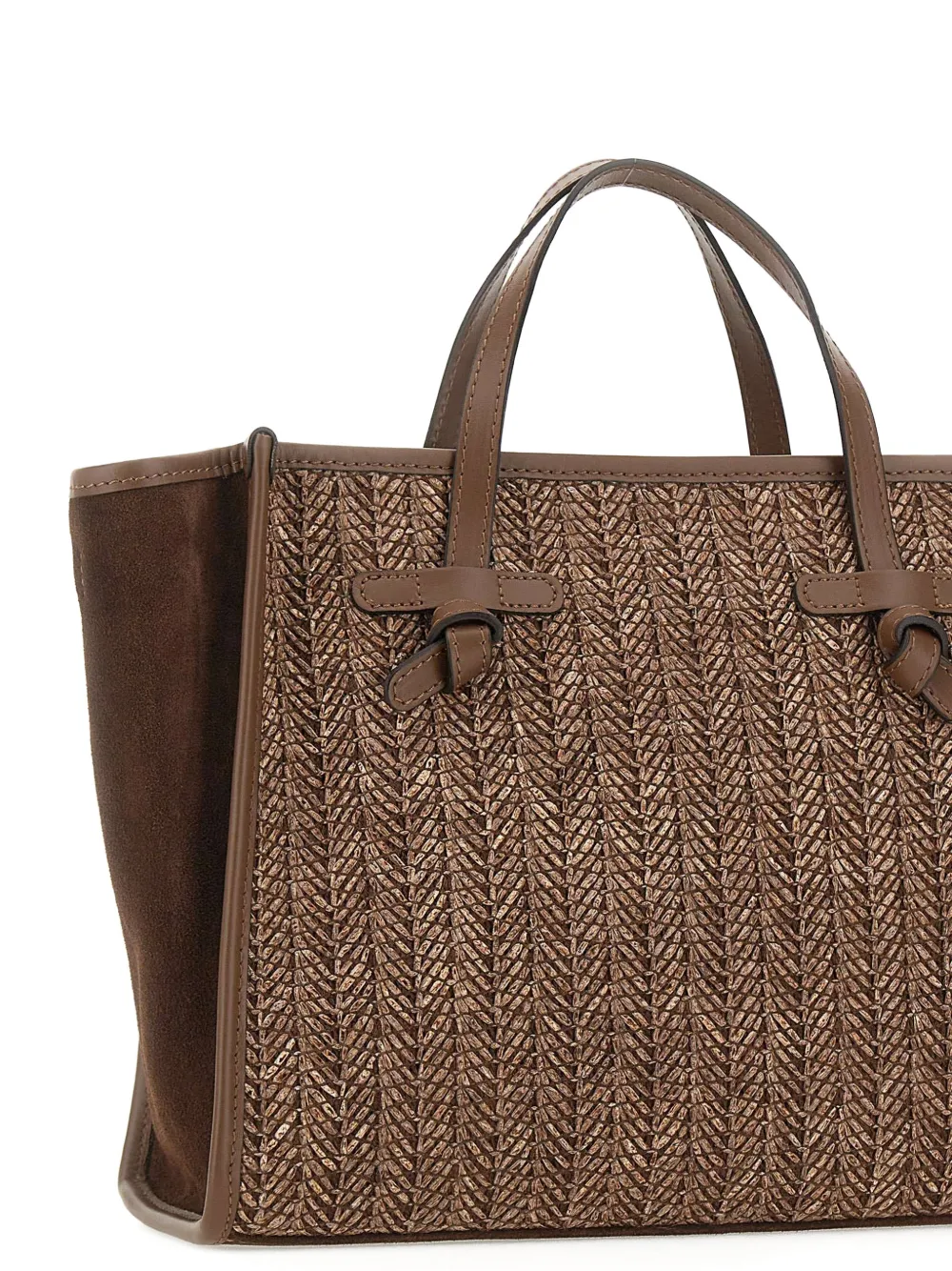 32 Missmarcella Woven Leather Tote Bag