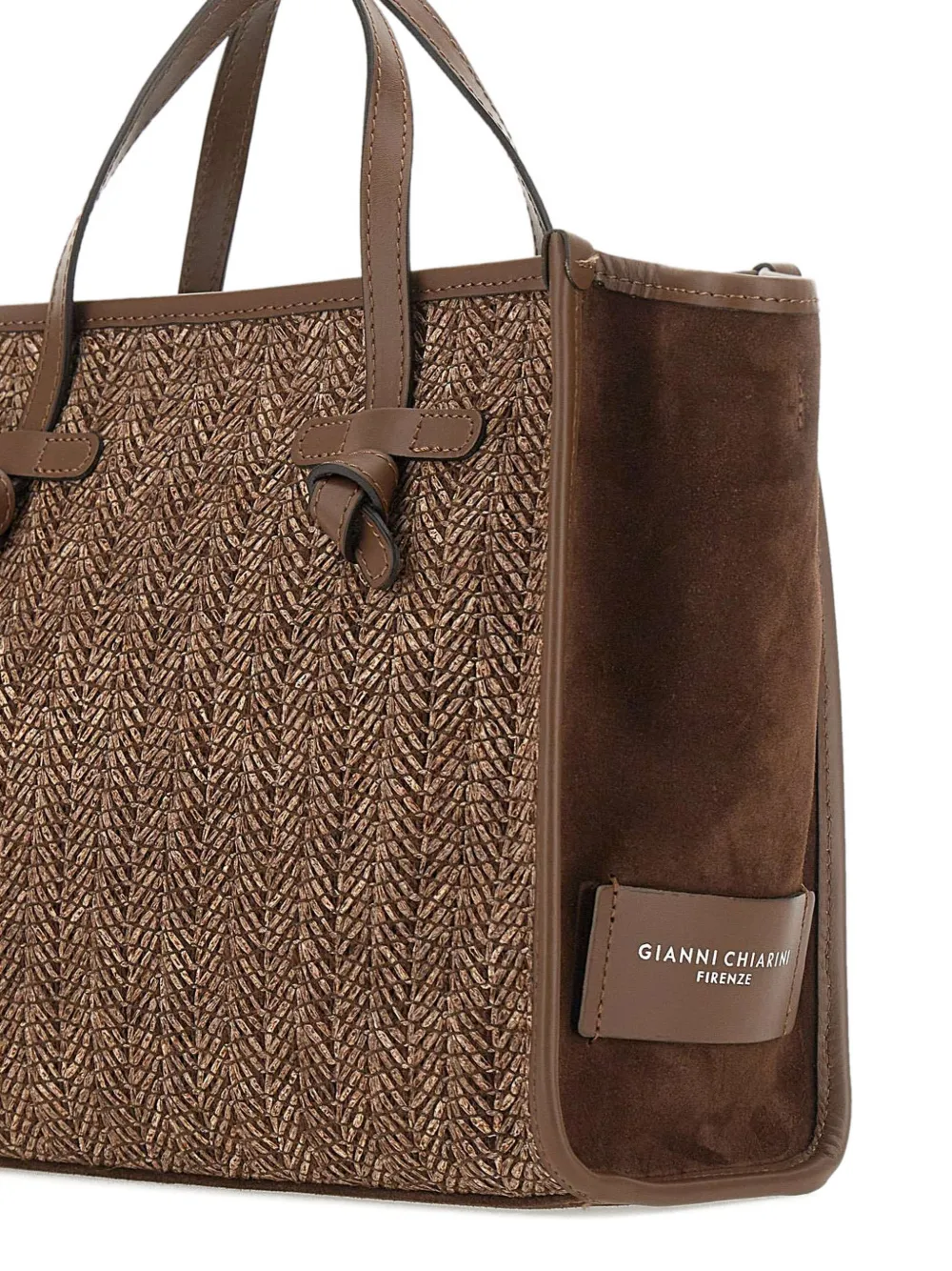 32 Missmarcella Woven Leather Tote Bag