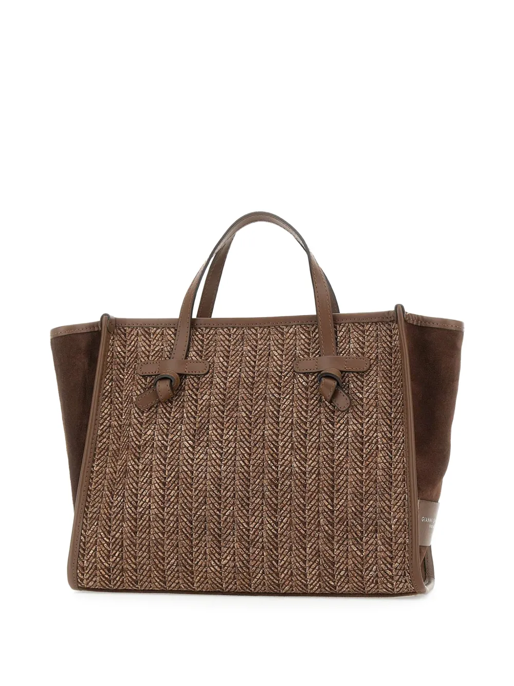 32 Missmarcella Woven Leather Tote Bag