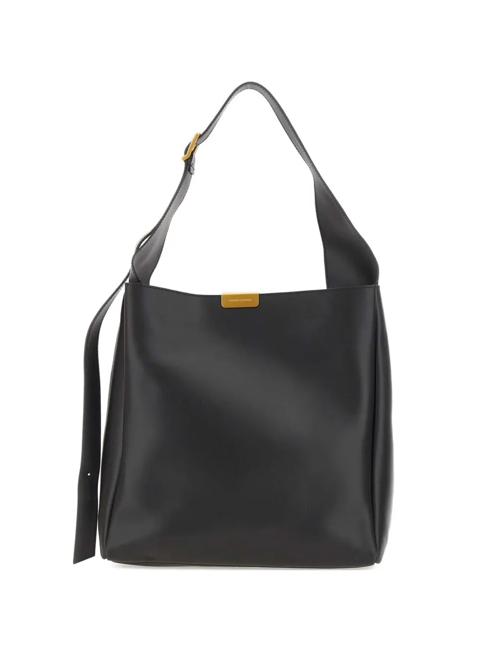 GIANNI CHIARINI Luz adjustable strap leather shoulder bag - Nero