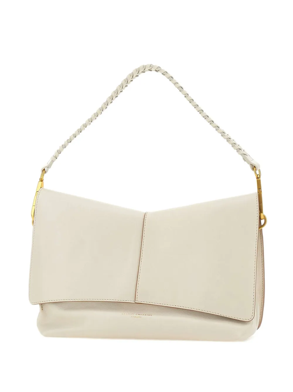 GIANNI CHIARINI Diva braided-handle shoulder bag - Toni neutri