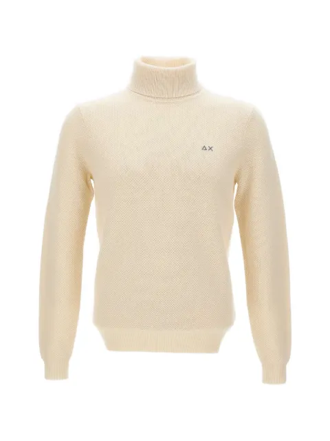 Sun68 embroidered logo roll-neck sweater