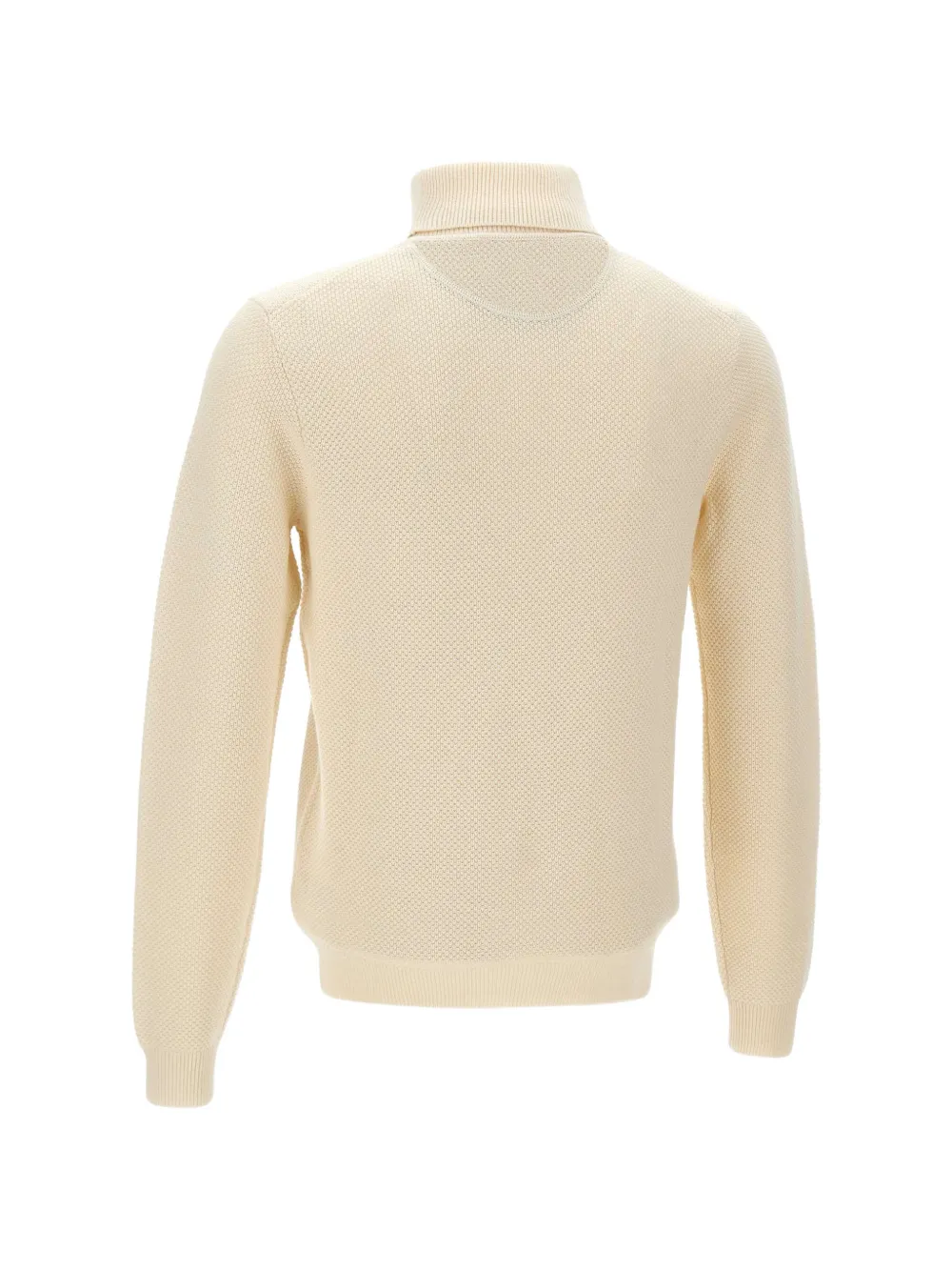  Sun68 Embroidered Logo Roll-neck Sweater - Neutrals 