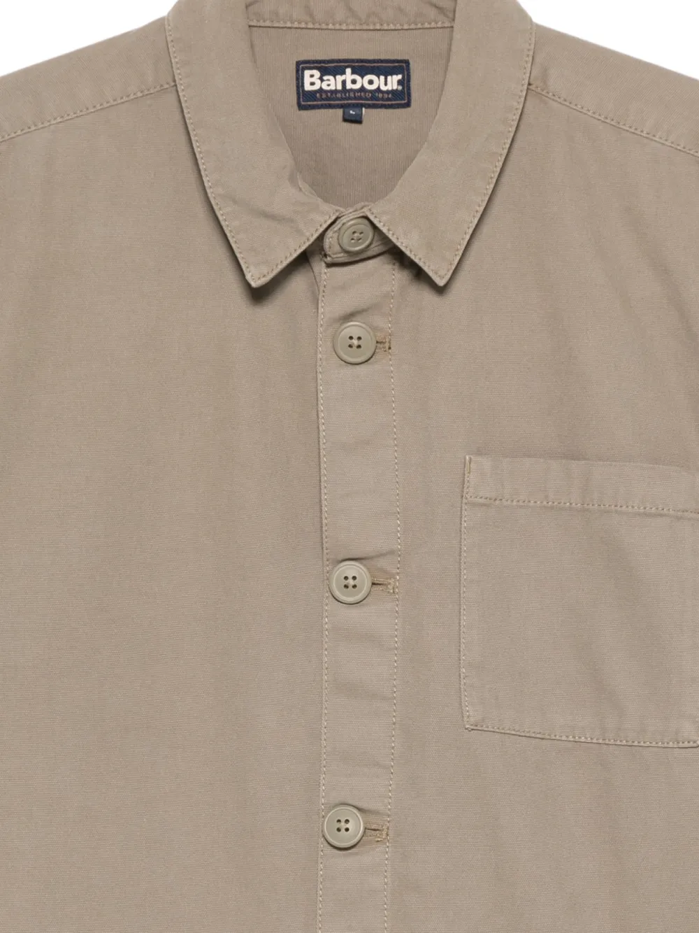  Barbour Chest-pocket Buttoned Shirt - Green 