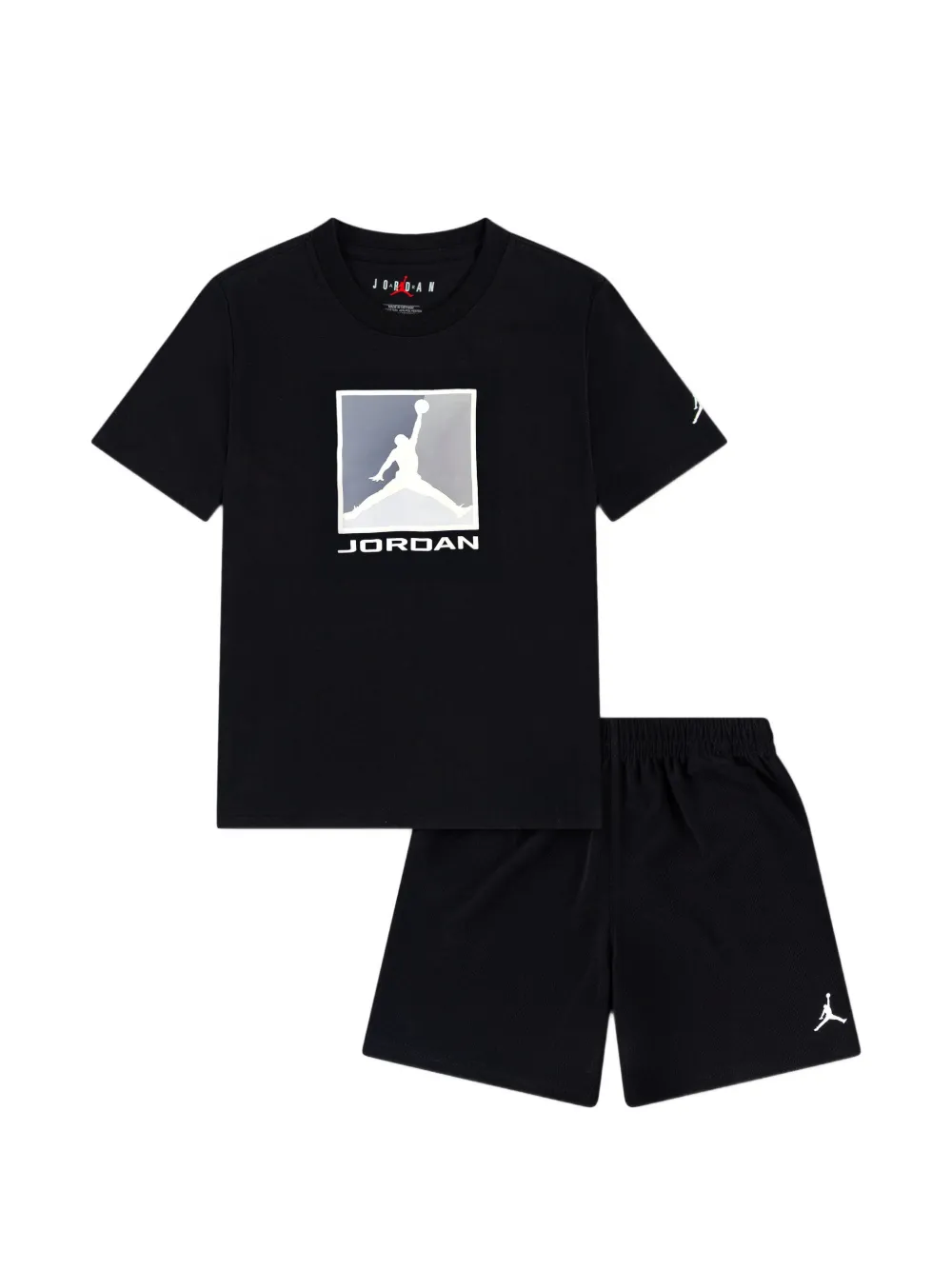 Jordan Kids graphic T-shirt shorts set - Nero