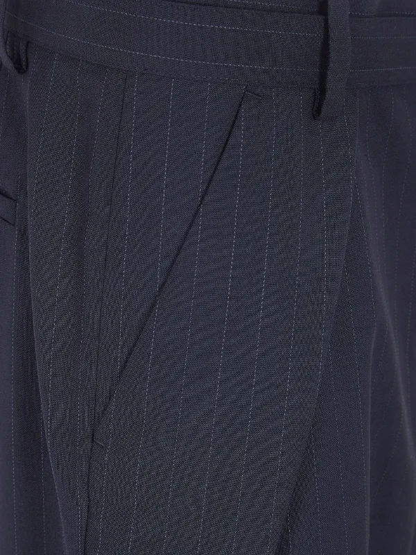 Sacai ストライプ パンツ | ブラック | FARFETCH JP
