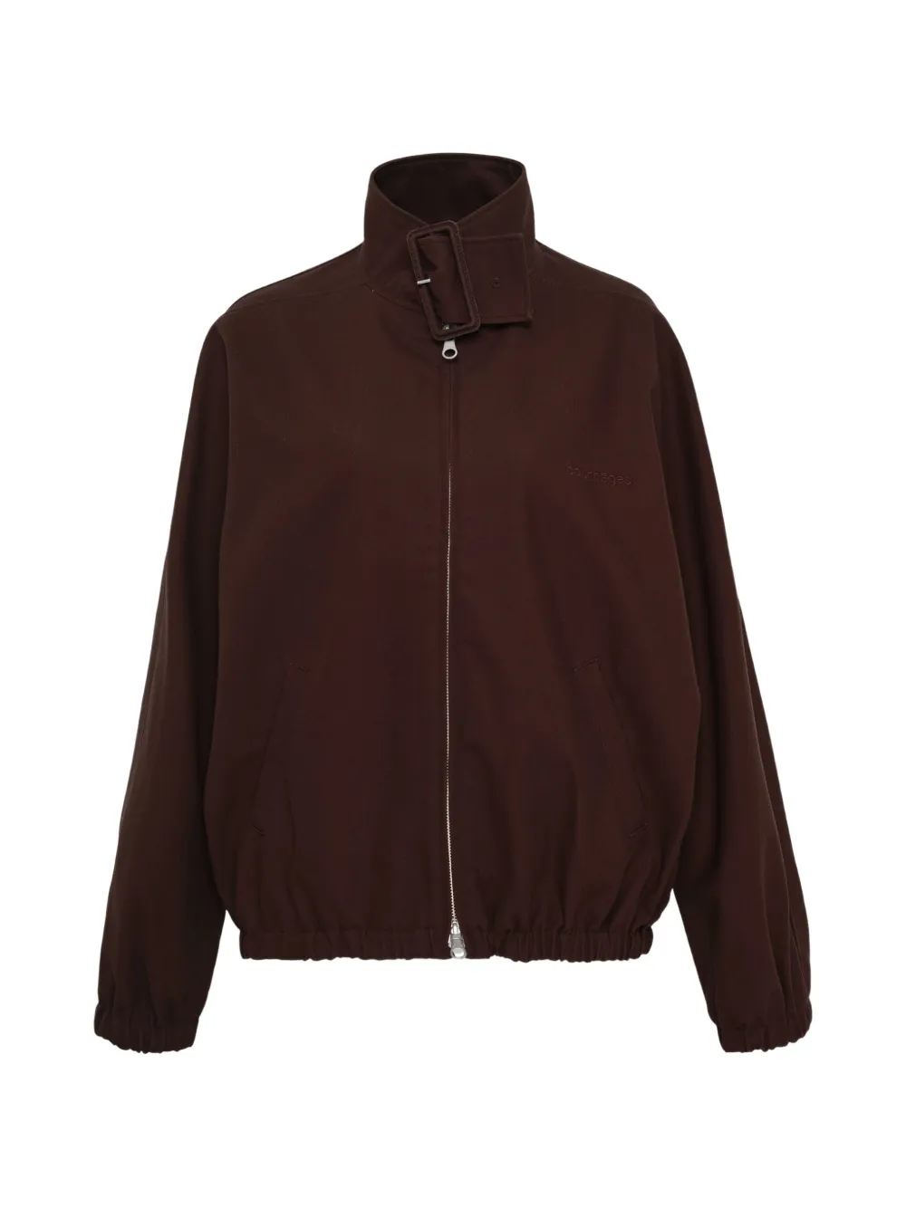 Courrèges zip-up bomber jacket - Marrone