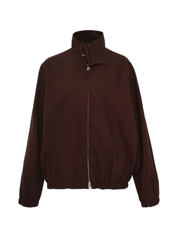 Courrèges Zip-up Bomber Jacket in Brown