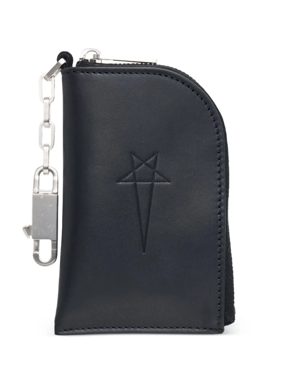 Rick Owens leather wallet - Nero