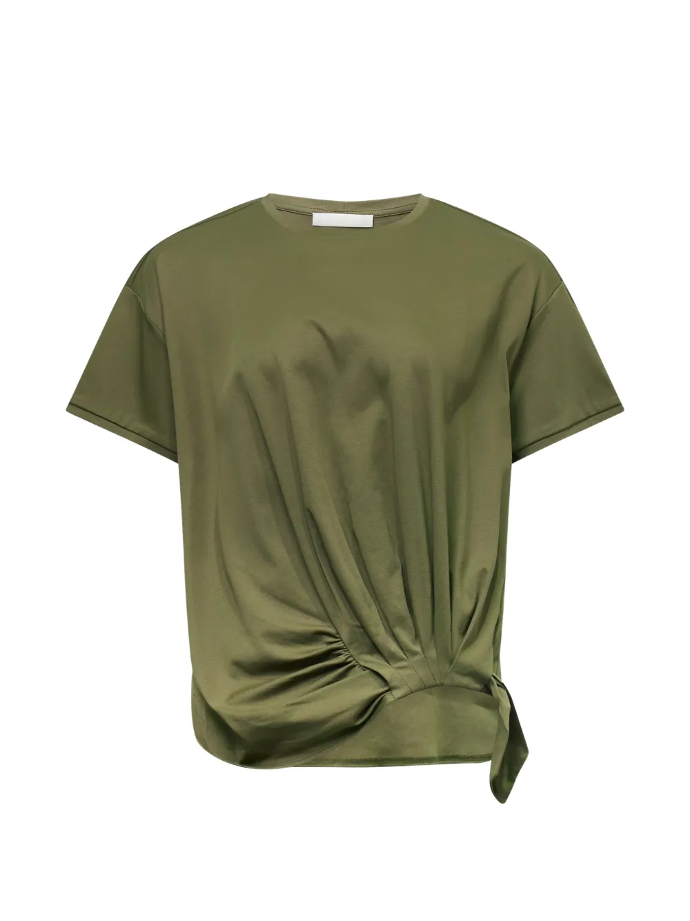 Club21 Glanzend geknoopt T-shirt Groen
