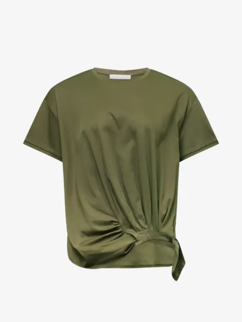 Club21 sheen knotted cotton T-shirt