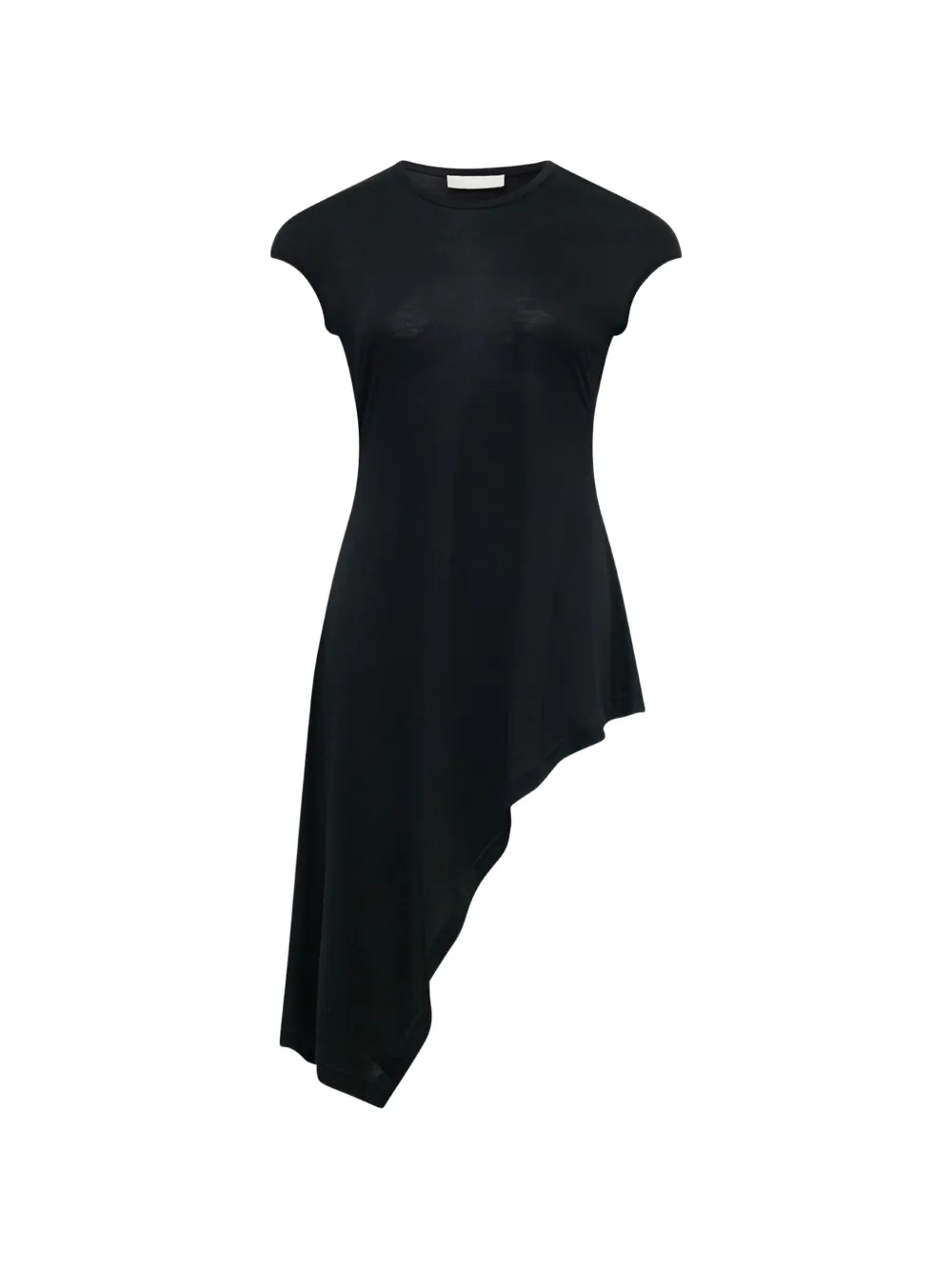 Club21 Erin asymmetric jersey knit top - Nero