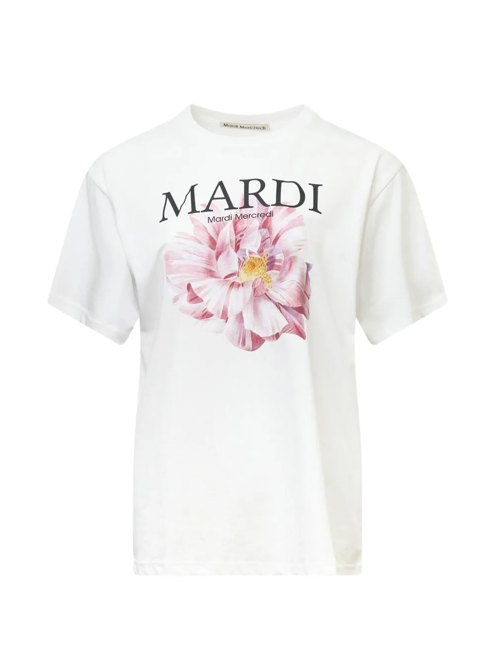 Mardi Mercredi Les Petites mardi rose T-shirt - Bianco