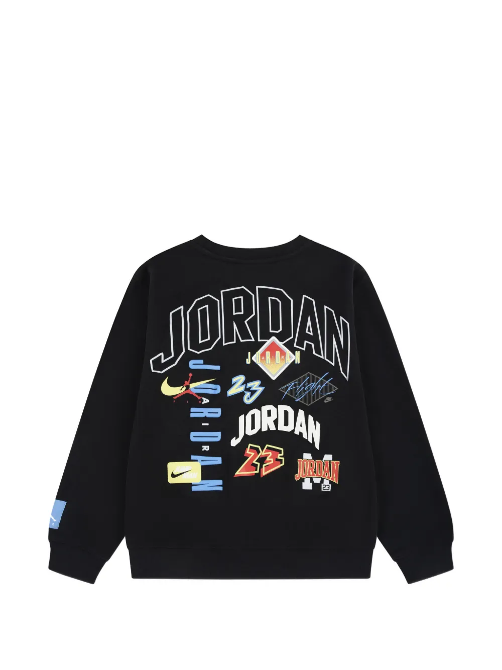 Jordan Kids Dynasty sweater met logoprint Zwart
