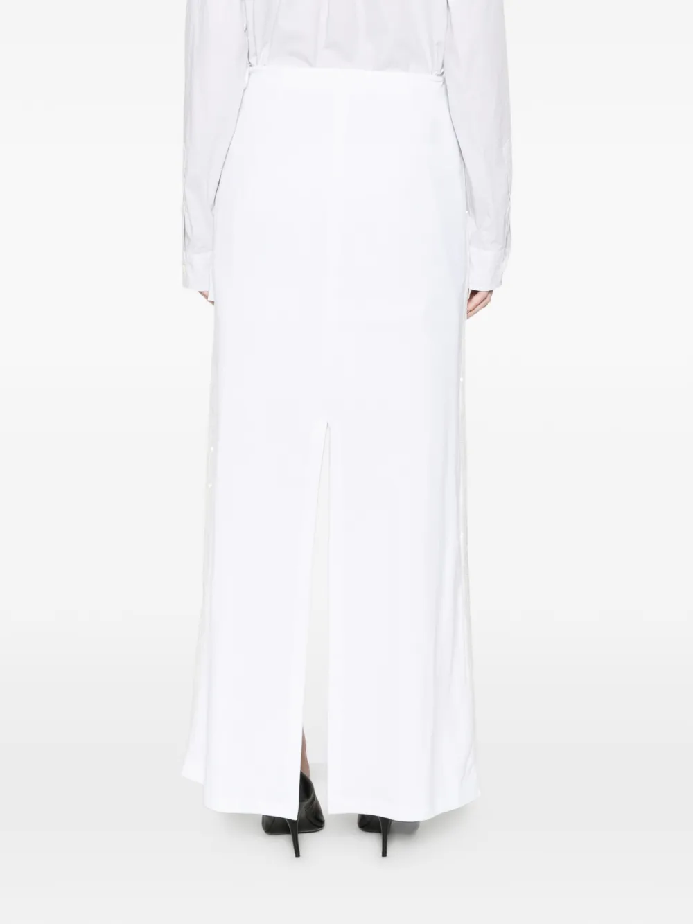 Moschino Maxi-rok met pailletten Wit