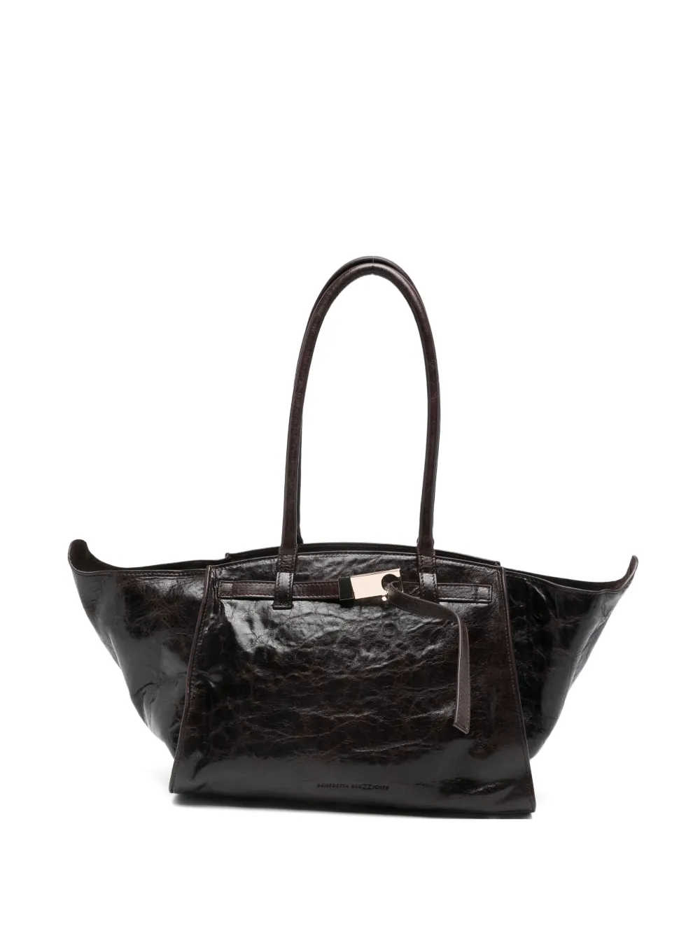 Benedetta Bruzziches large Mame leather tote bag - Marrone