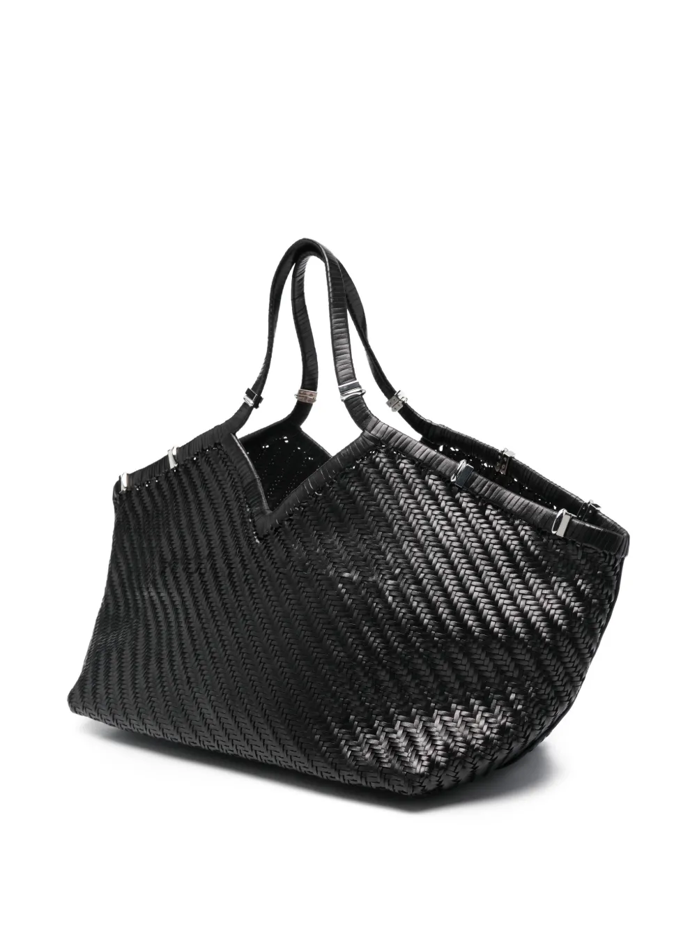 Benedetta Bruzziches Geweven shopper Zwart