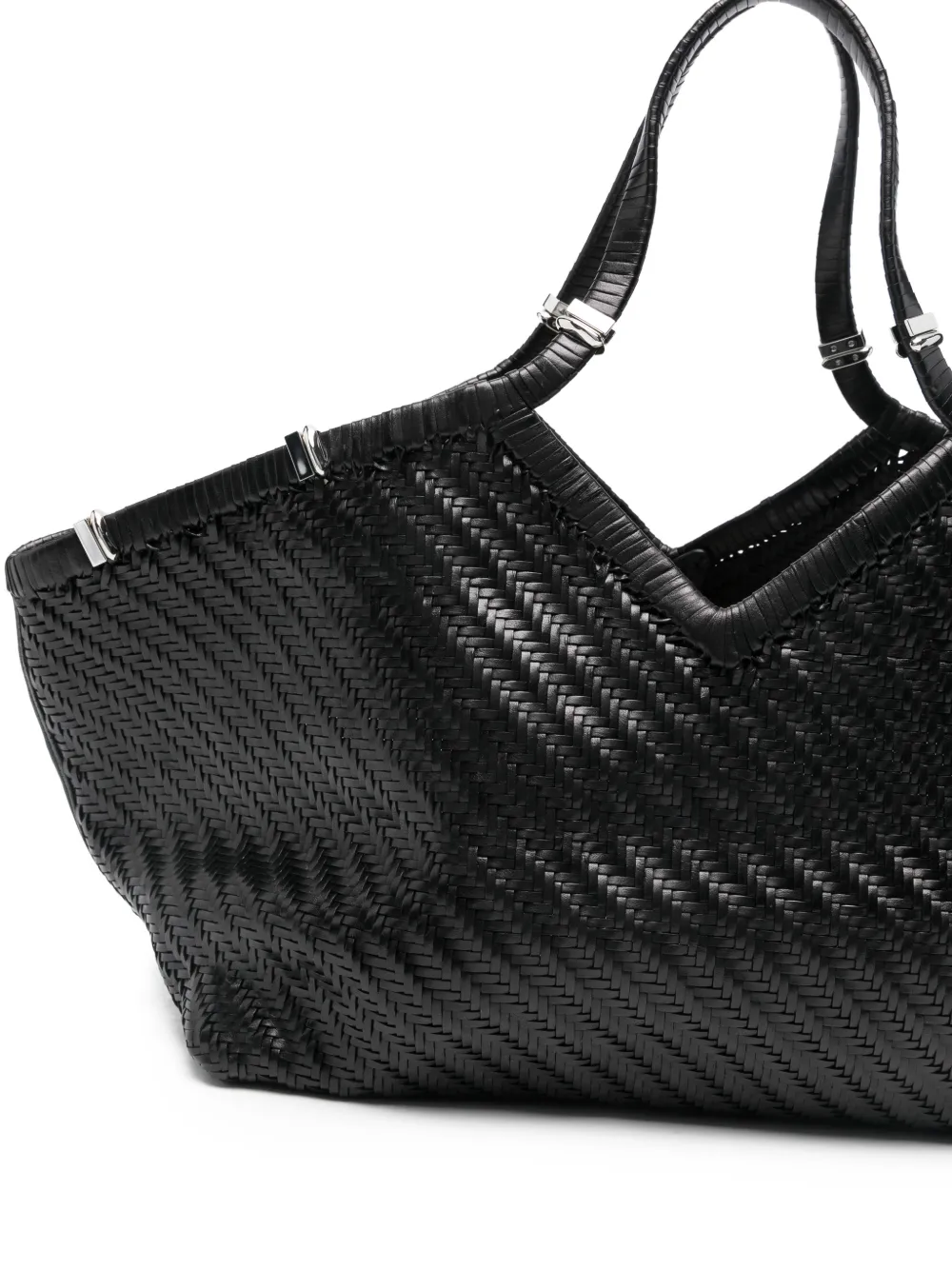 Benedetta Bruzziches Geweven shopper Zwart
