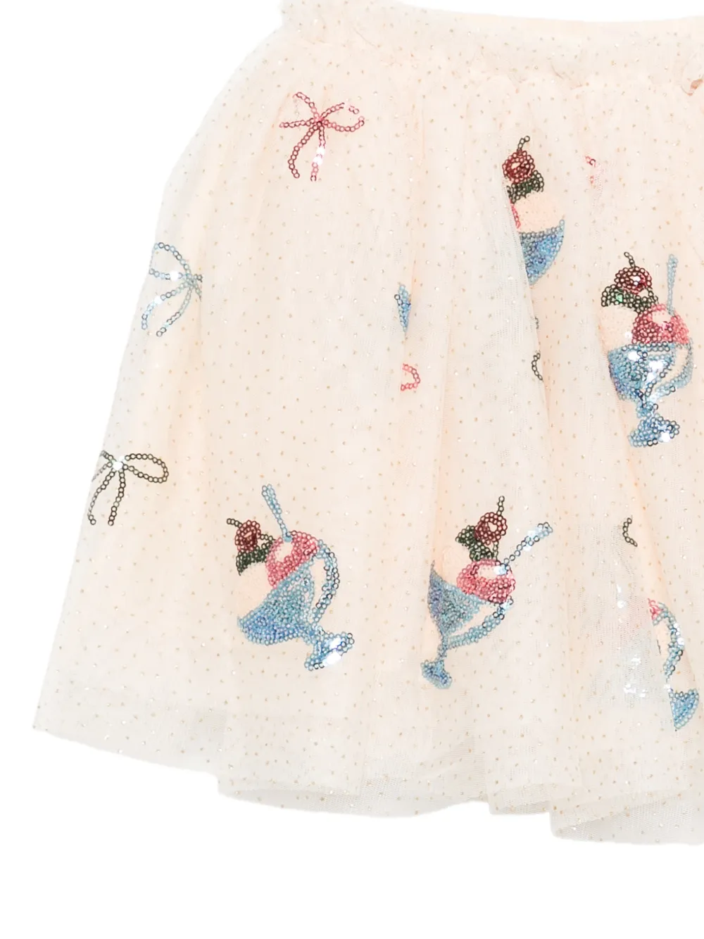 Konges Sløjd Yvonne tutu met pailletten Beige