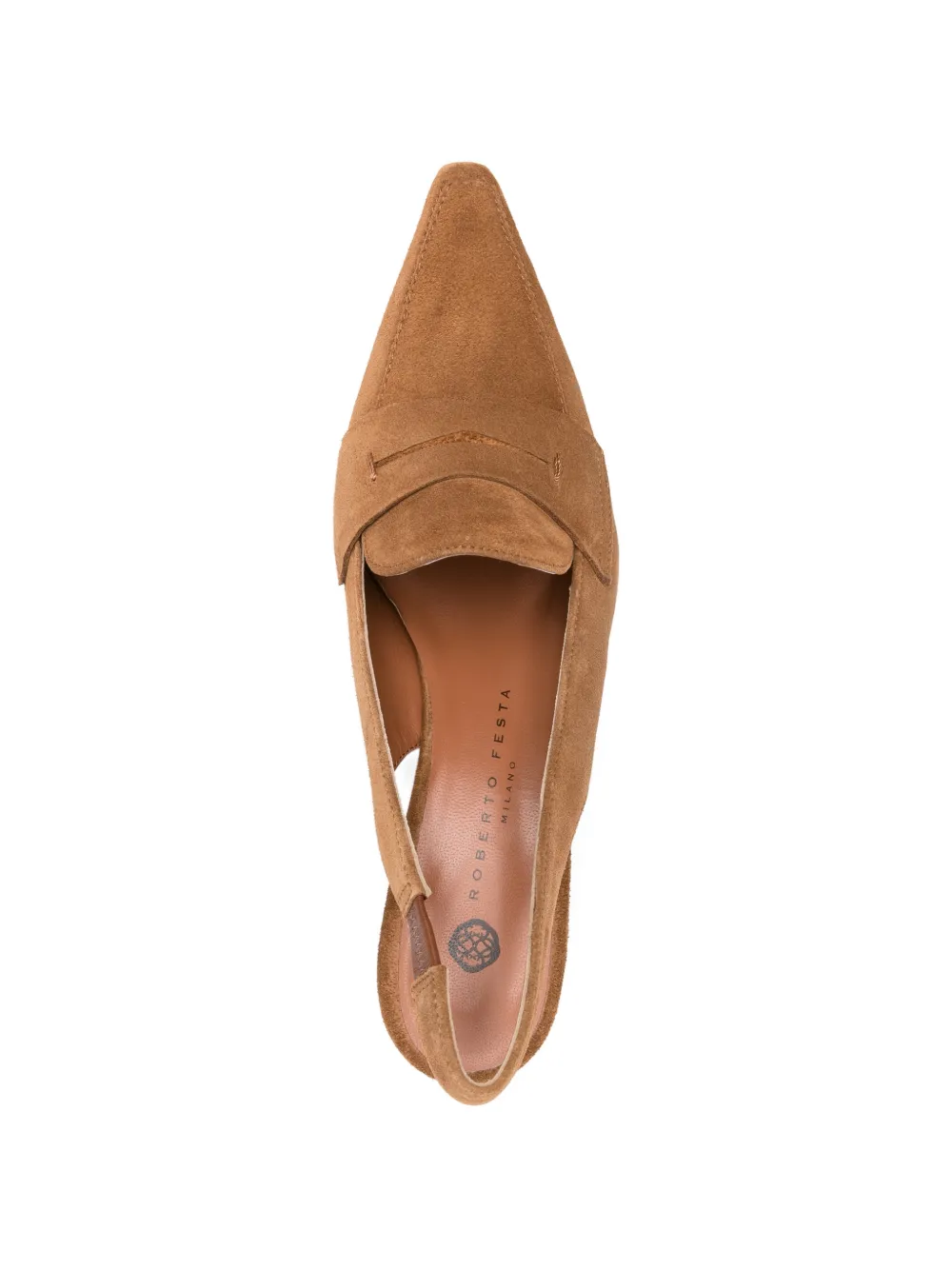 Roberto Festa Leren pumps Bruin