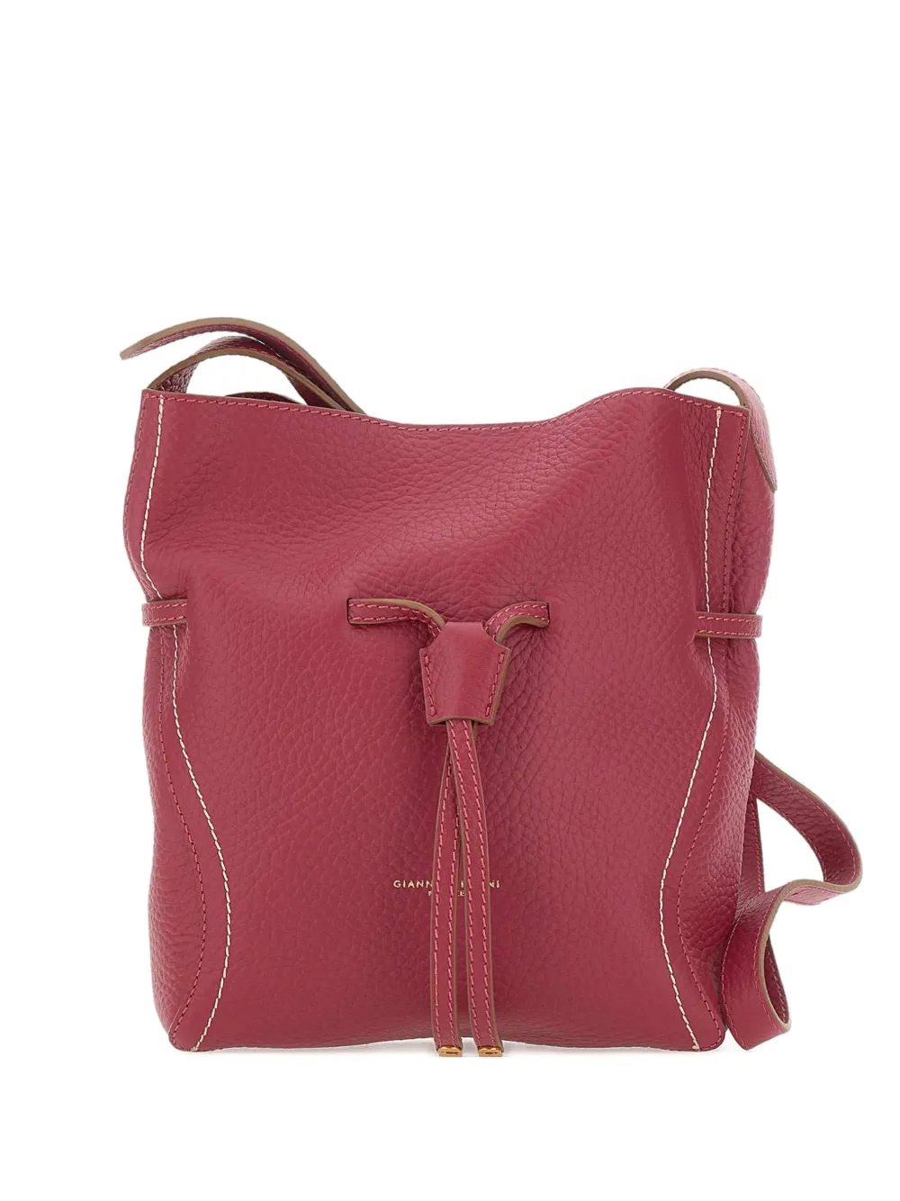 GIANNI CHIARINI Sienna drawstring leather shoulder bag - Rosa
