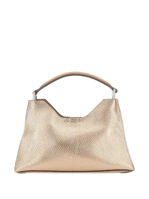 GIANNI CHIARINI Aurora hammered trapezoid leather tote bag