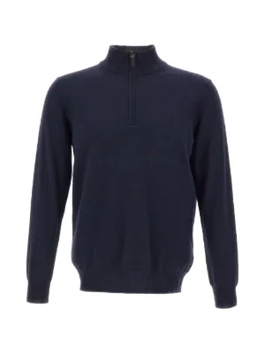 Les Deux Greyson ハーフジップ セーター | ブルー | FARFETCH JP