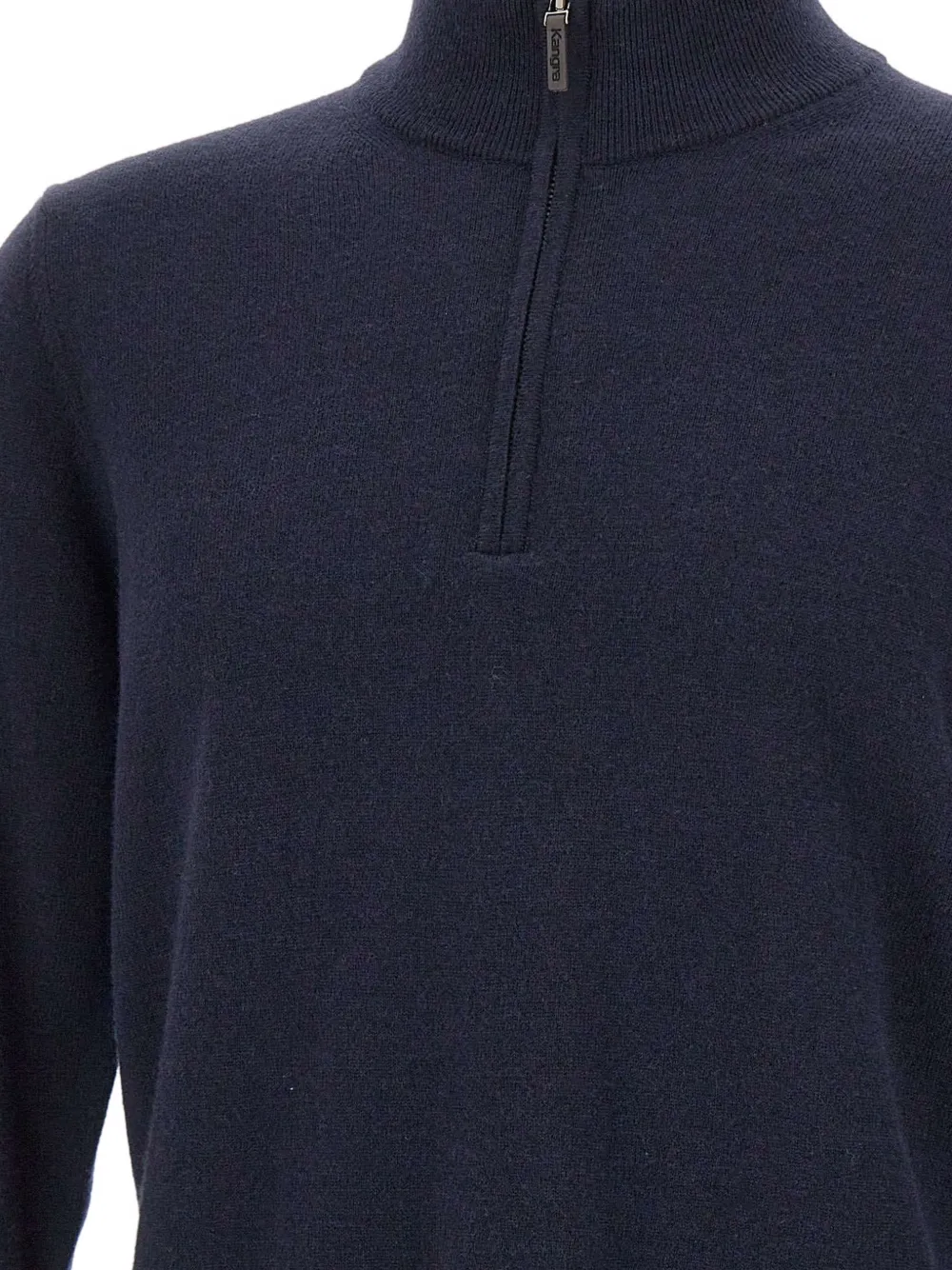 Half-Zip Stand-Up Collar Sweater