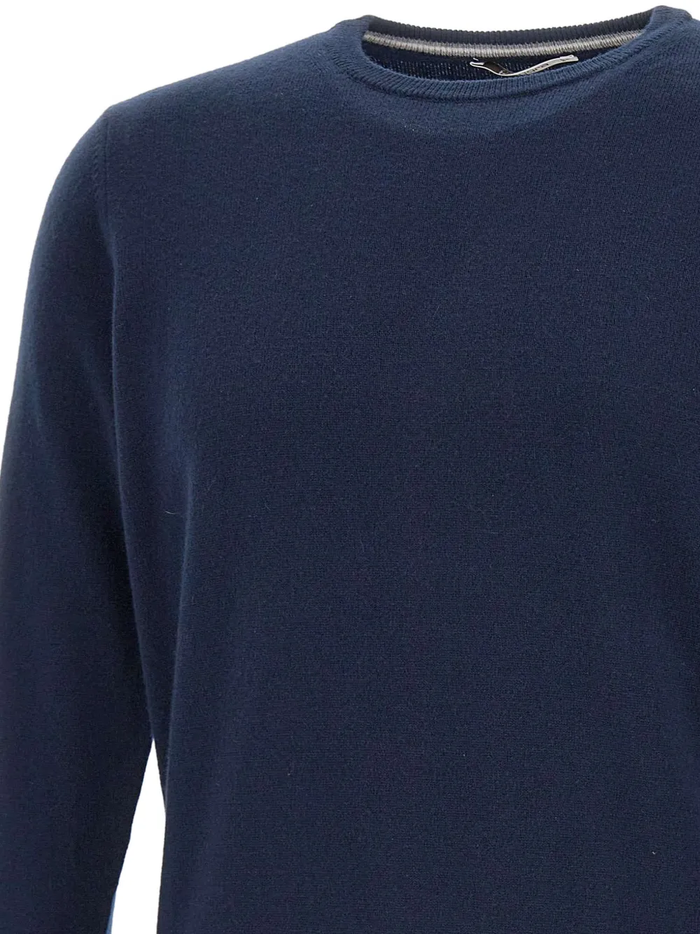 Kangra Geribbelde trui met lange mouwen Blauw