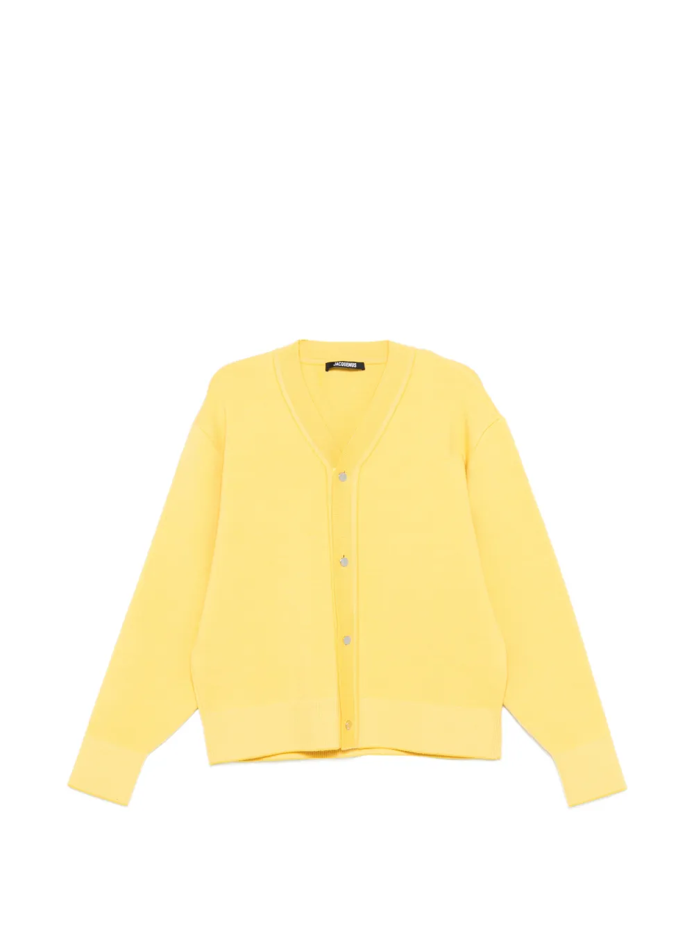 Jacquemus Doppio V-neck button-fastening cardigan - Giallo
