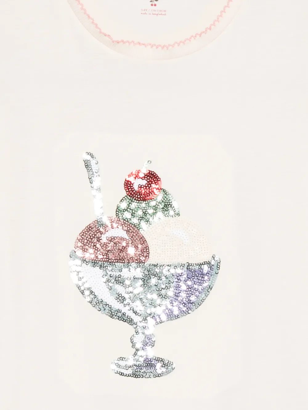  Konges Sløjd Famo Sequin T-shirt - Neutrals 