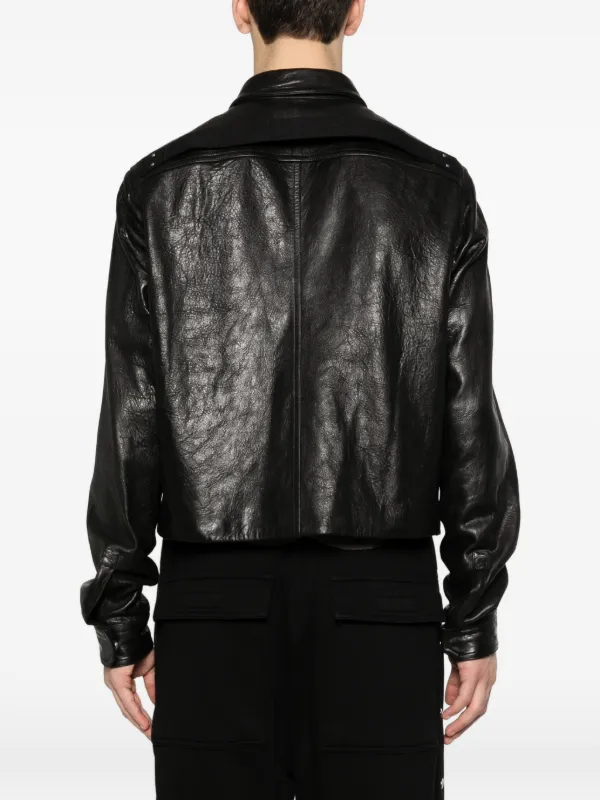 Rick Owens Alice Tour stud-embellished Leather Jacket | Black