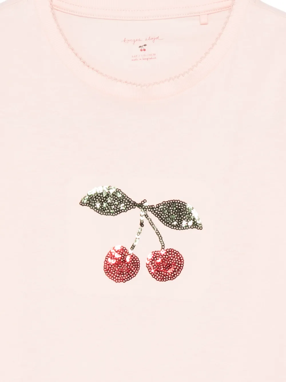  Konges Sløjd Famo Sequin-embellished T-shirt - Pink 