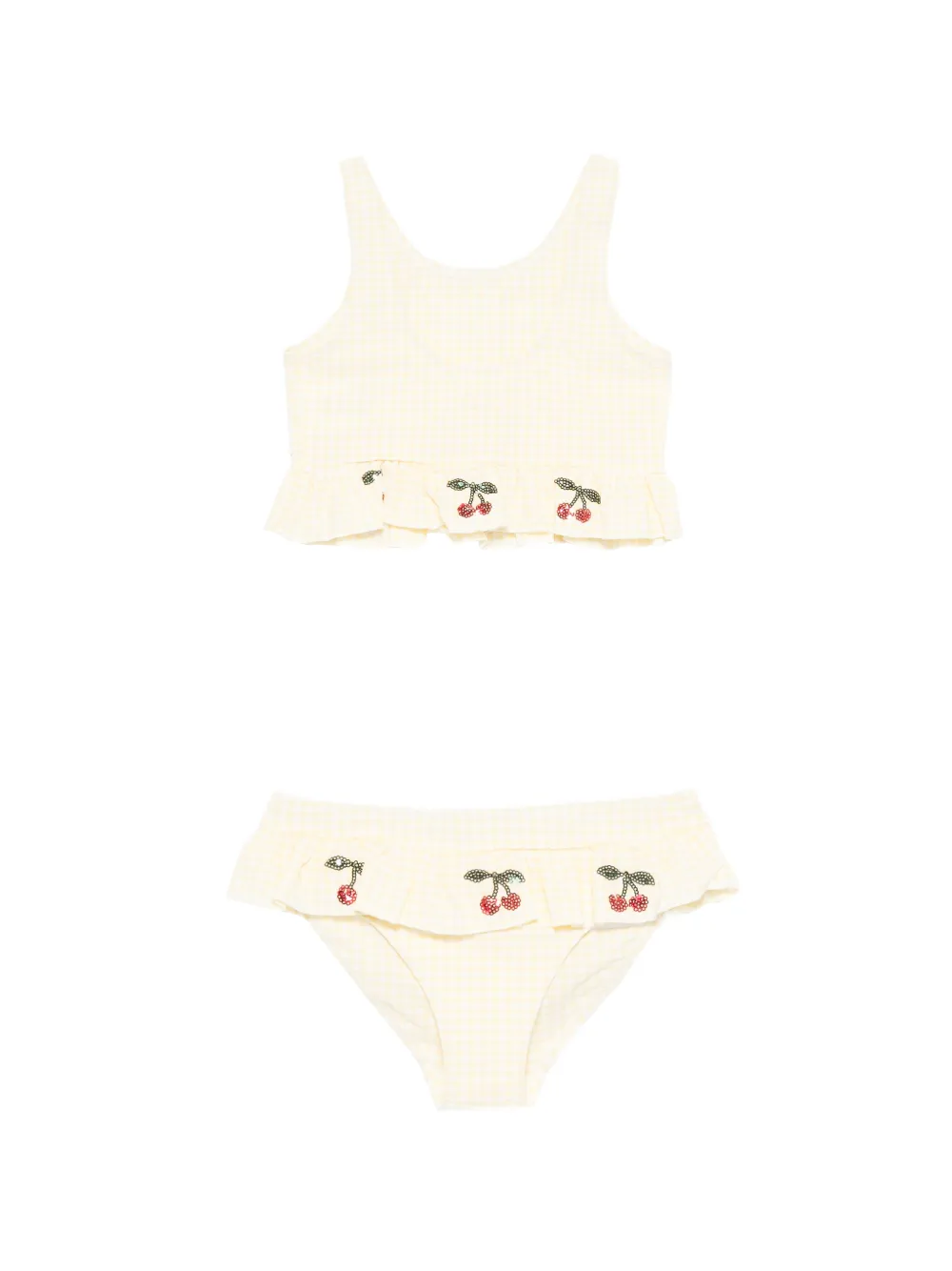 Konges Sløjd Bikini Etta con ricamo - Giallo