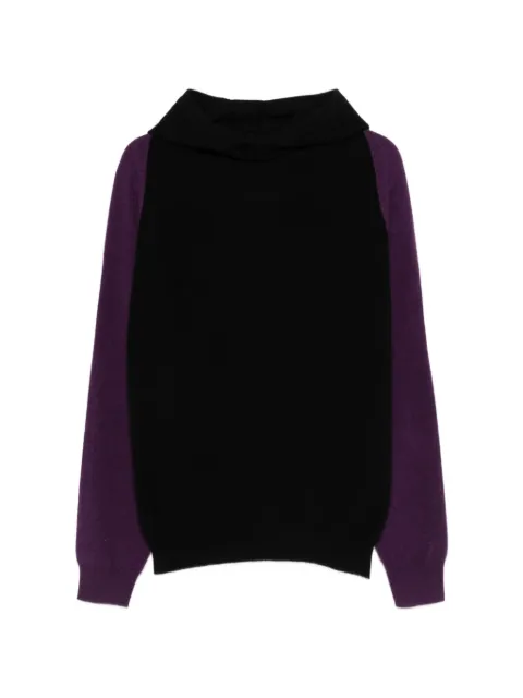 Frenckenberger colour-block hooded sweater