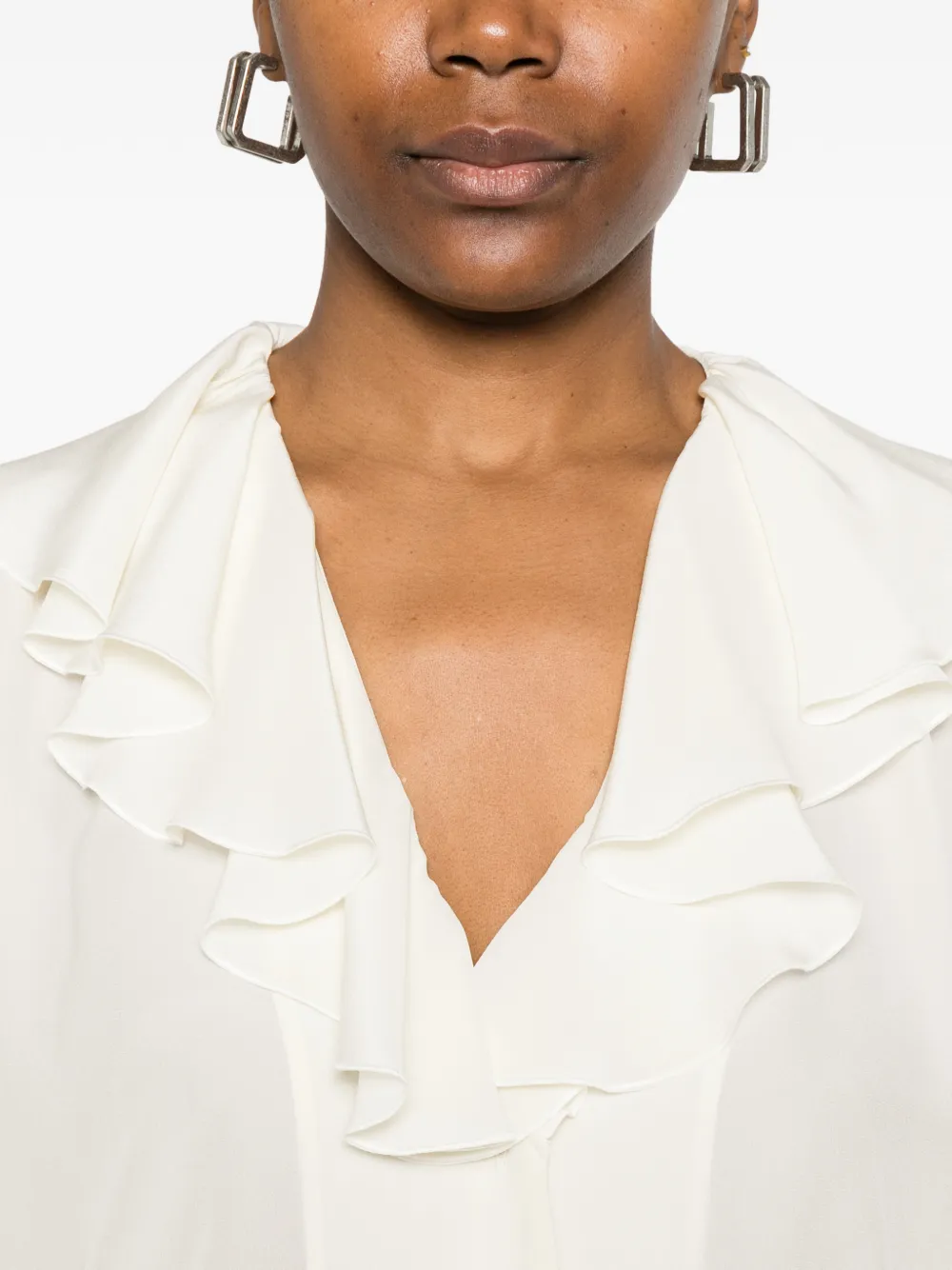 ETRO Shirt met ruches Beige