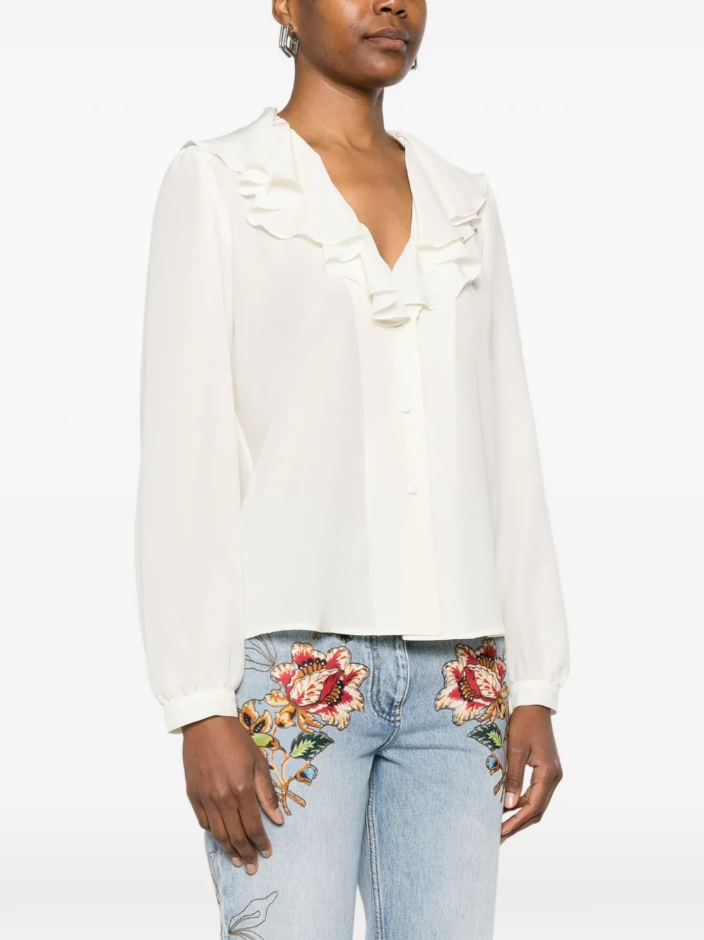  Etro Ruffled Blouse - Neutrals 