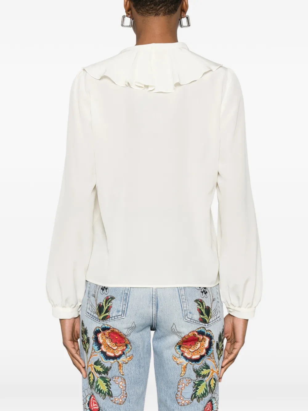 ETRO Shirt met ruches Beige
