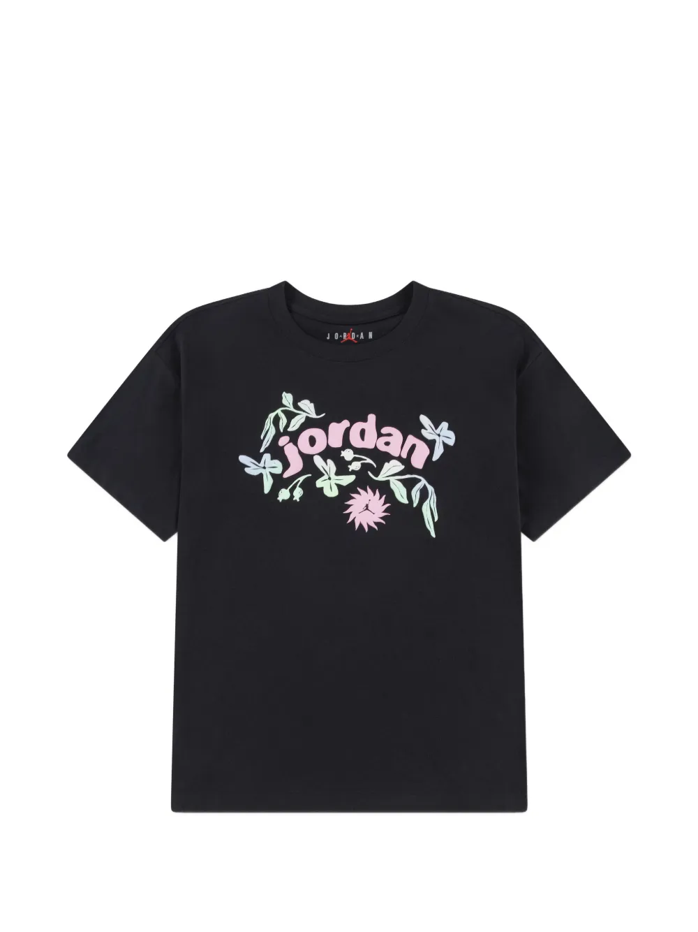 Jordan Kids floral-graphic T-shirt - Nero